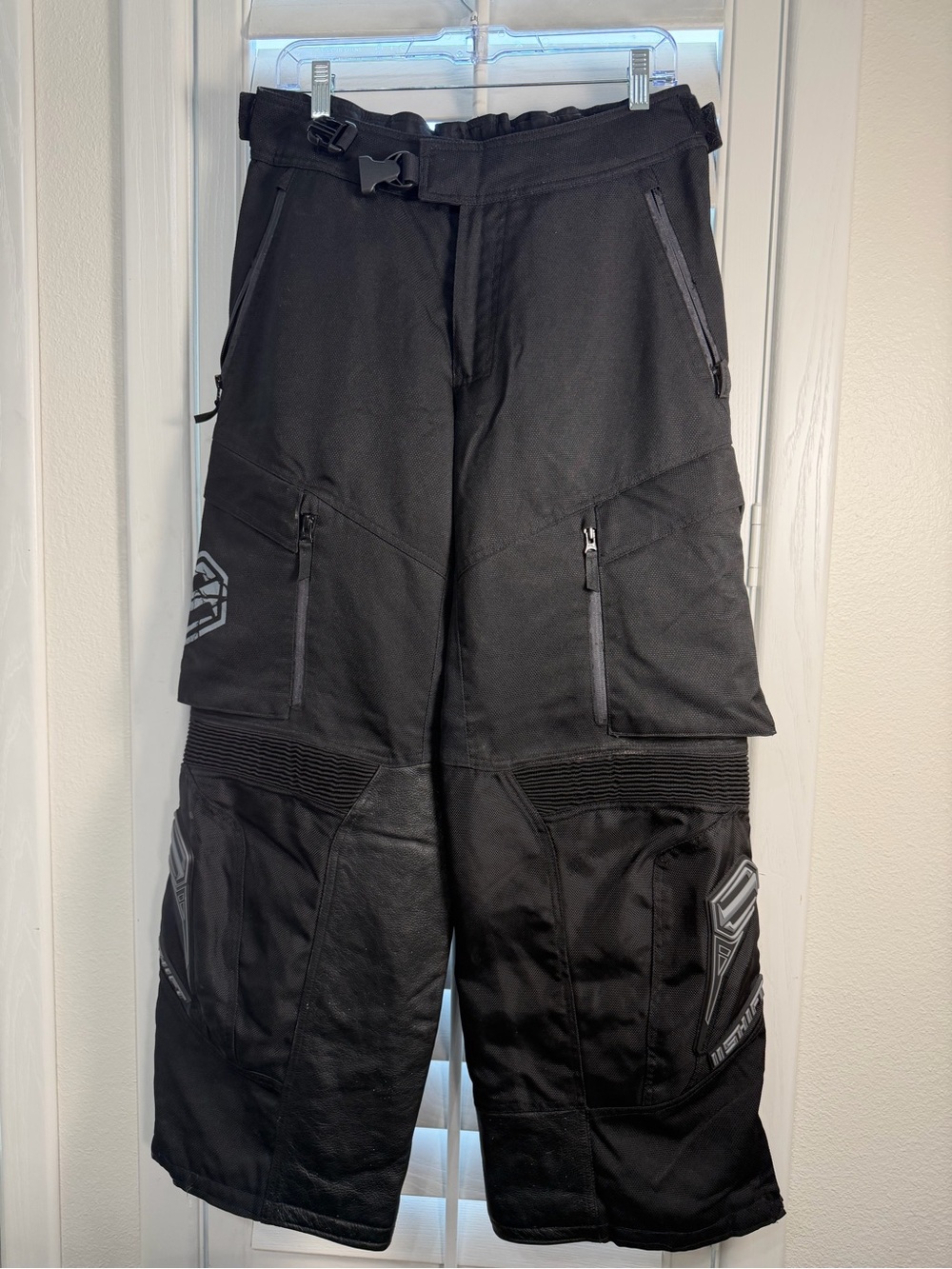 Shift Leather Black Havoc MotoPants with Zip Pockets; 34